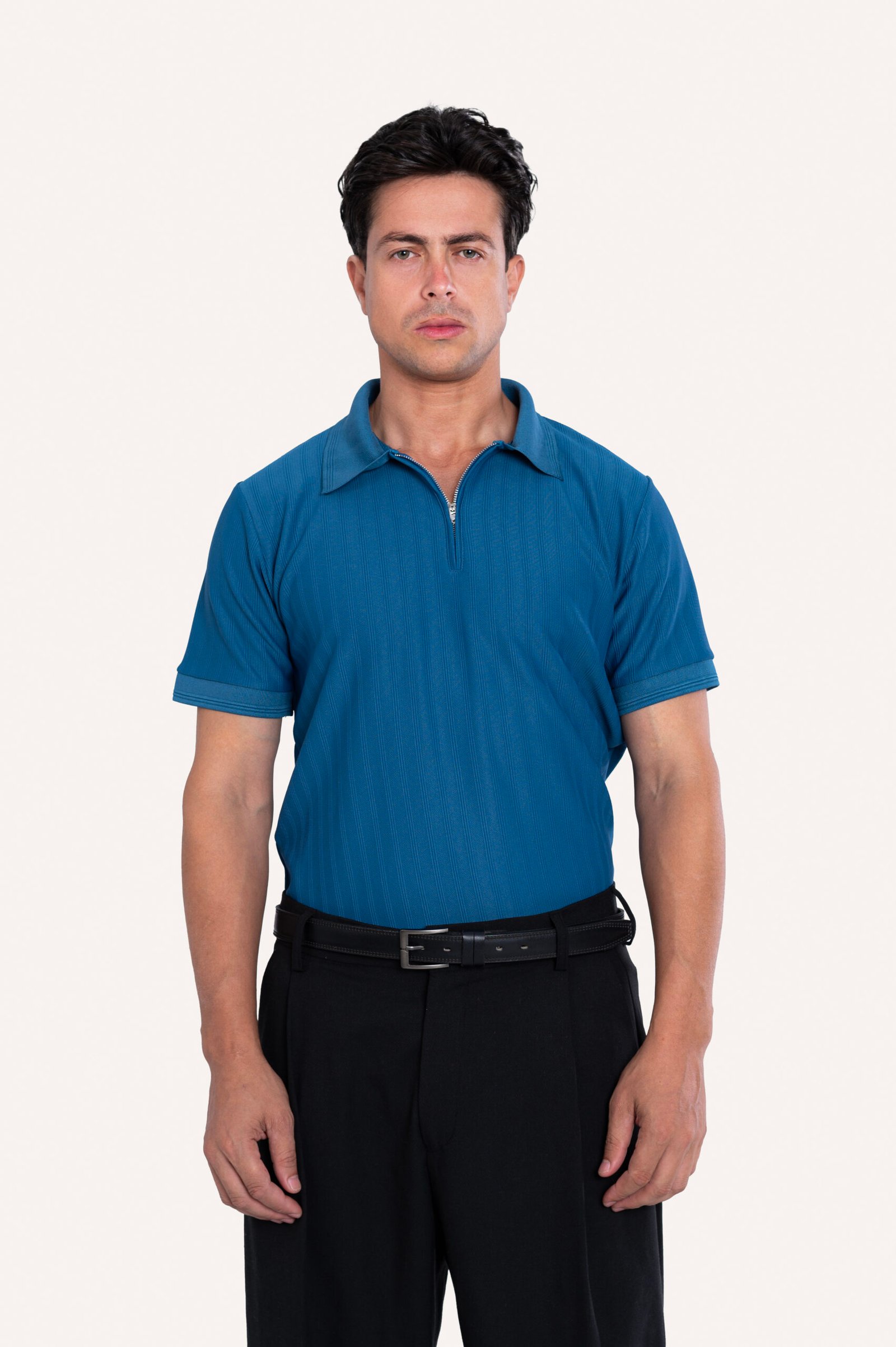 DSC_3260 Zipper Polo T-Shirt - Image 1